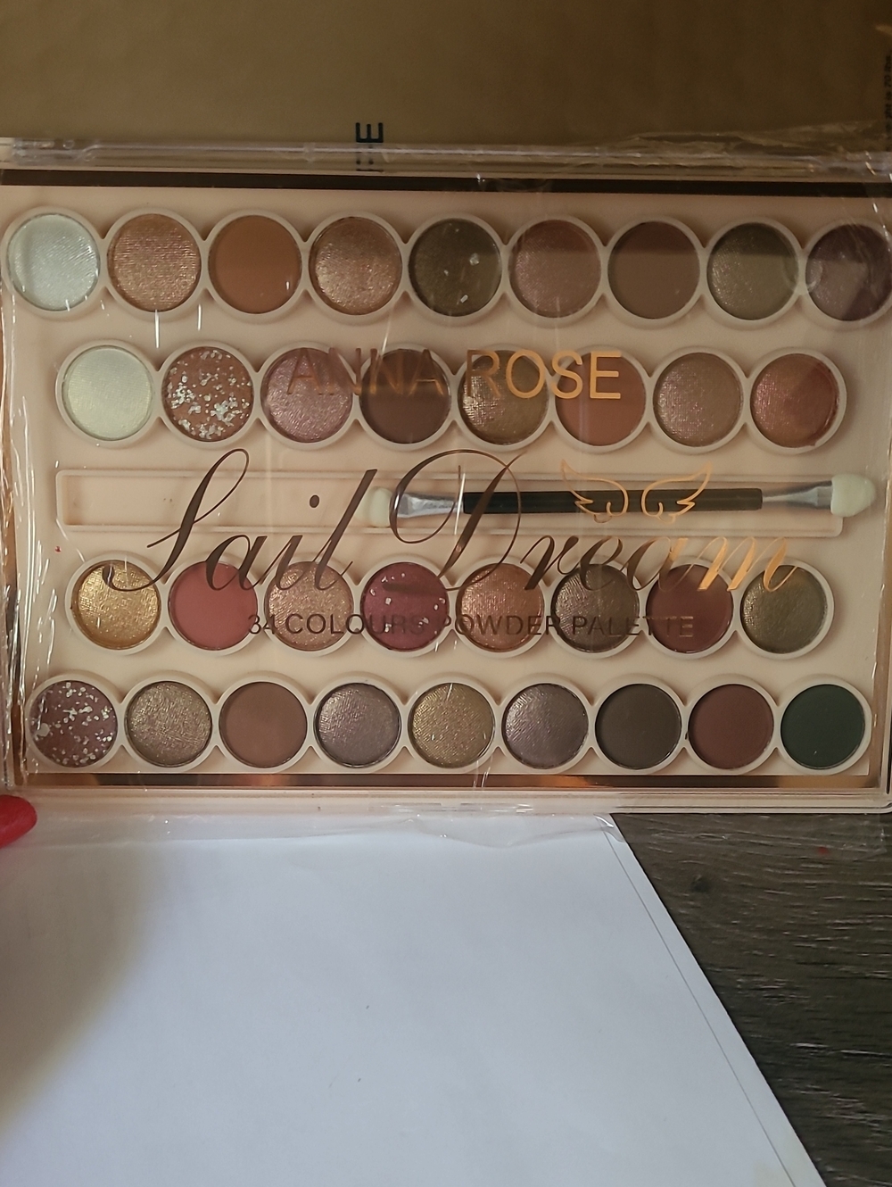 Anna Rose Sail Dream Neutral & Warm Brown Eyeshadow Palette 34 Colors